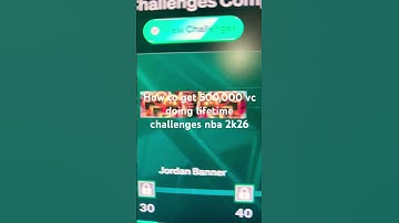 How to get 500,000 vc doing lifetime challenges nba 2k26