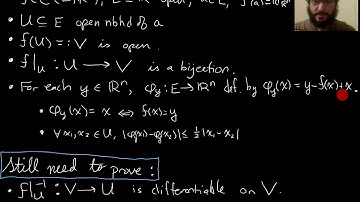 118C L08P1 Proving the Special Case of the Inverse Function Theorem, Recap
