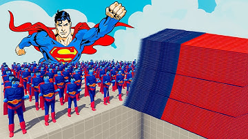 200x SUPERMAN + 1x GIANT vs EVERY GOD - Totally Accurate Battle Simulator TABS