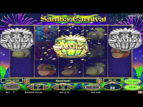 Play'n Go - Samba Carnival Video Slot - Multiplying Wilds & Bonus Scatters