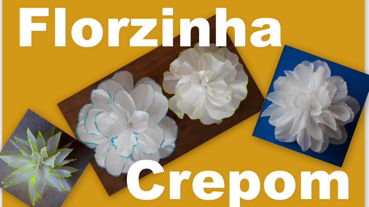 DIY FLOR DE PAPEL CREPOM - COMO FAZER FLORES DE PAPEL DE SEDA #ARTESANATO -  FÁCIL DE FAZER - thptnganamst.edu.vn