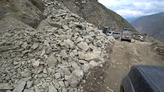 Одна из опасных дорог Алтая. Обвал на перевале Кату-Ярык.