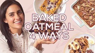 4 Easy Baked Oatmeal Recipes! Vegan and Healthy -Vegan Afternoon with Two Spoons