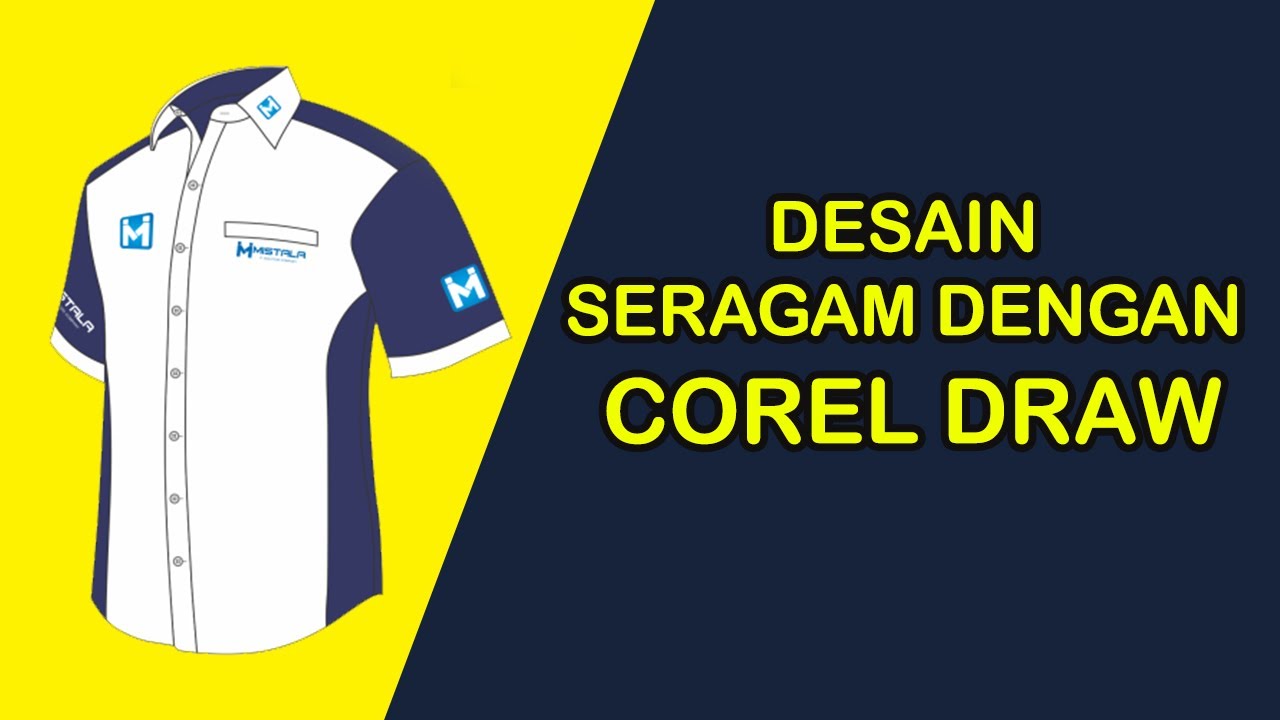  Cara  Membuat  Desain  SERAGAM Dengan  Corel DRAW  YouTube