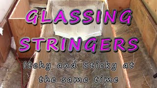 Part 7 – Fibreglass Basics – Glassing stringers  1974 Sea Ray SRV 240 Weekender Rebuild