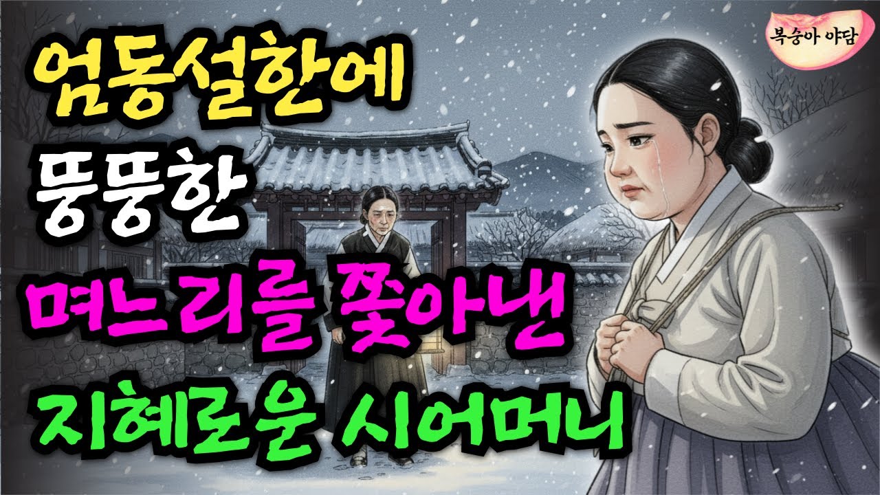 엄동설한에 뚱녀 며느리를 쫓아낸 지혜로운 시어머니 | 야담·민담·전설·설화·옛날이야기·오디오북·수면동화