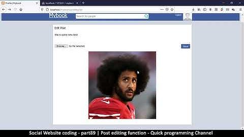 Social Website from scratch - Part 89 - Editing a post | OOP PHP with MYSQL Database