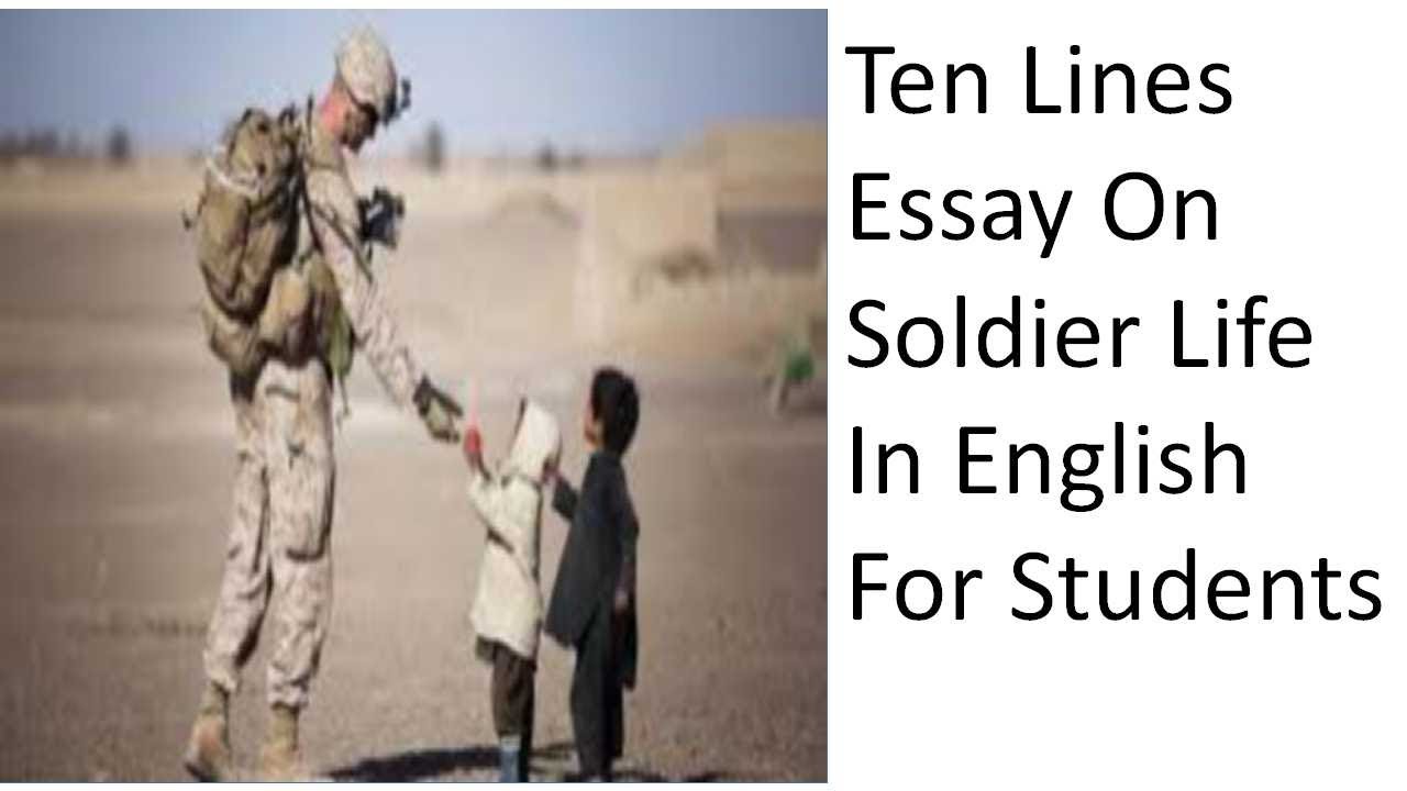 short essay on the soldier