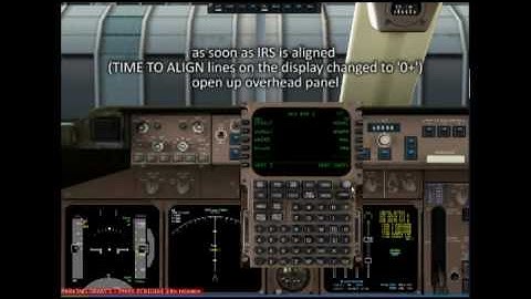 PMDG 747-400 Pre-flight FMC procedures tutorial