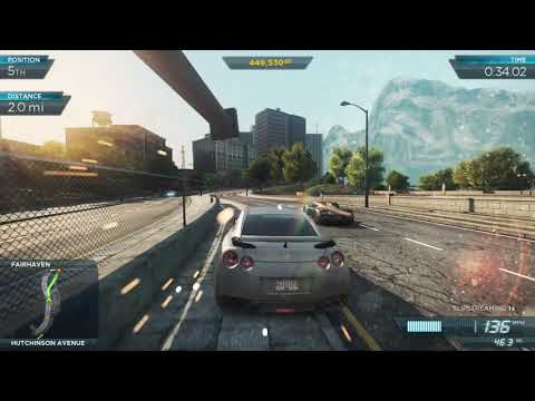 NFS MW 2012 Nissan GTR Sports Sprint RTX 2060 Super Ryzen 2700X 1080p Full HD