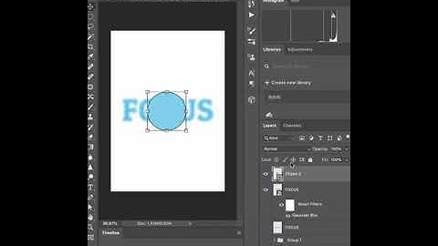 Focus Zoom on Text in photoshop | Focus on text letter adobe photoshop #shorts #photoshop #zoom