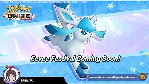#pokemonunite | #glaceon Gameplay | #eevee Appeal-o-rama Event Special