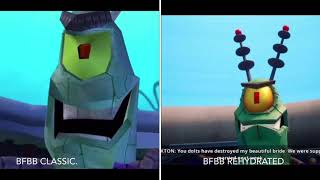 Spongebob Battle For Bikini Bottom Final Boss Cutscene Comparison 1080
