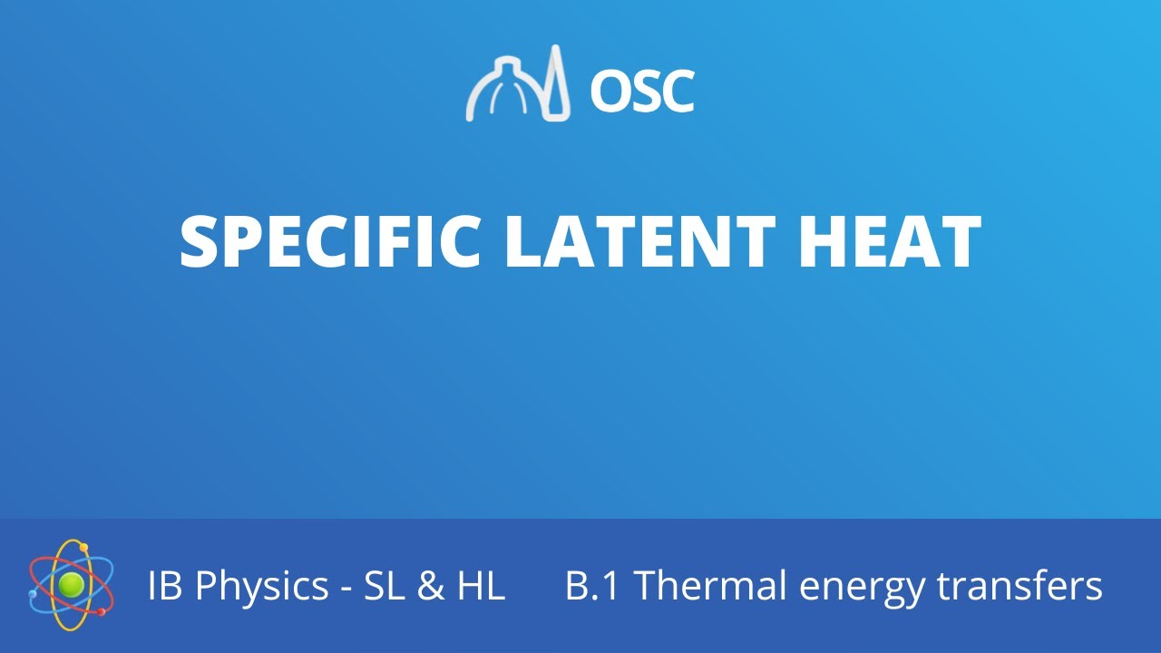 Specific latent heat [IB Physics SL/HL]