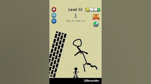 draw 2 save : #level 50 someone save a man from a long wall of bricks 🧱🧱🧱