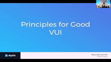 Alexa, show me a good voice UI - Dustin Coates, Algolia