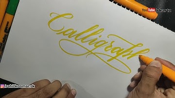 "Calligraphy Masters" Calligraphy with Chisel tip marker | Cursive Writing with marker | Flourishing
