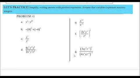 Math 1010 Section 3.1 & 3.2 (prop of exponents & algebra of functions
