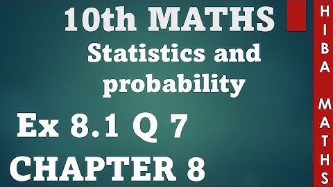 10th maths chapter 8 exercise 8.1 question 7 | TN Samacheer hiba maths