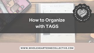 reMarkable 2 | How To Organize with Tags | Create, Sort & View TAGS #remarkable2