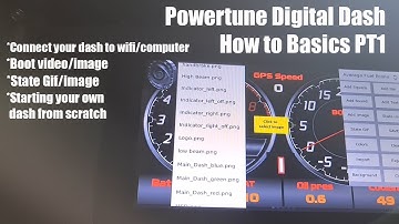 Powertune Digital Dash basics PT1