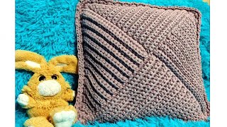 Подушка интерьерная крючком. Crochet pillow/