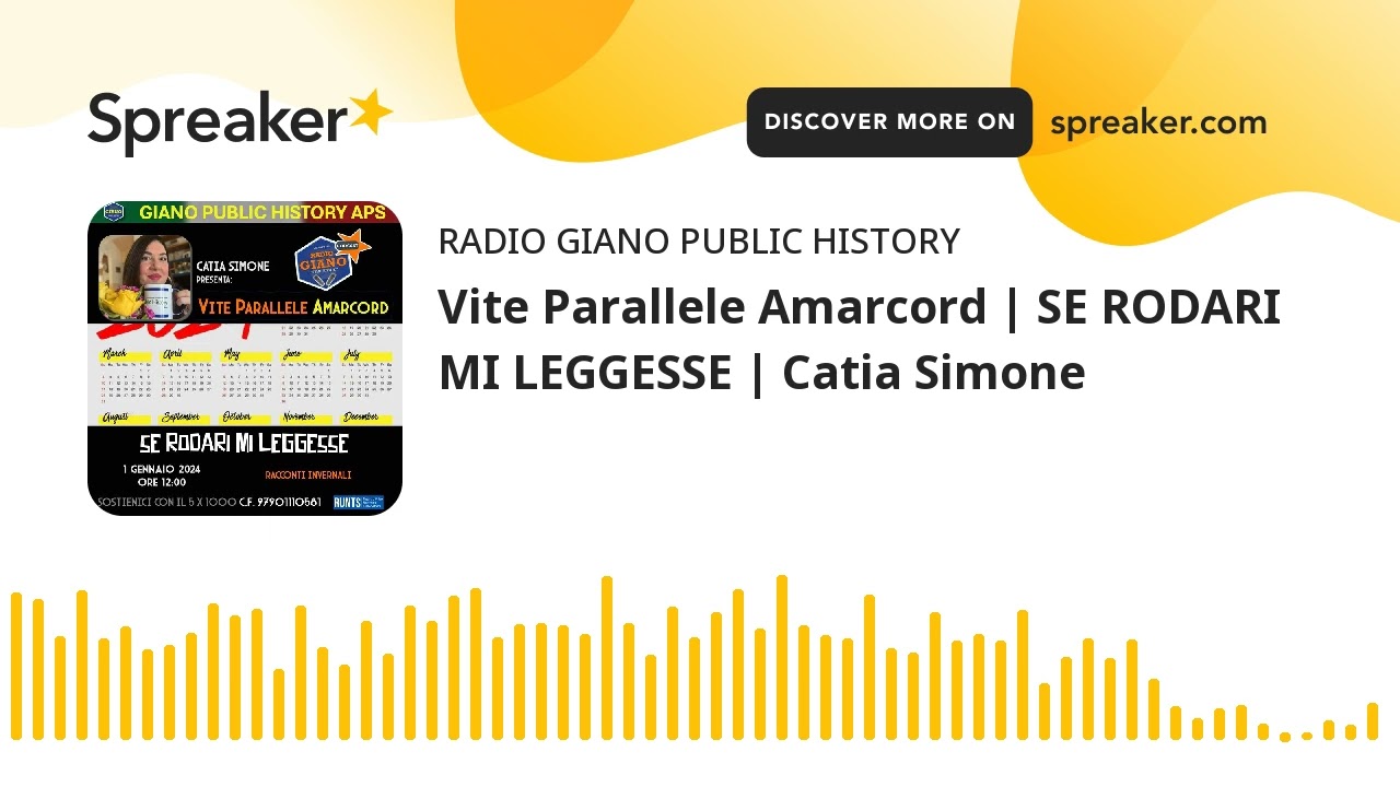 Vite Parallele Amarcord | SE RODARI MI LEGGESSE | Catia Simone