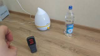 Увлажнитель воздуха с дистиллированной водой - результат теста