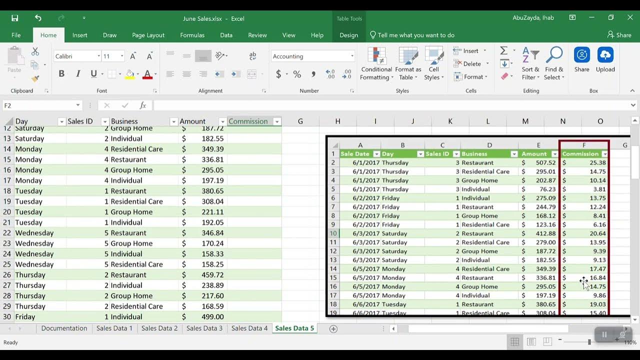 Creating a Calculated Field in Excel Tables and how to use Structural