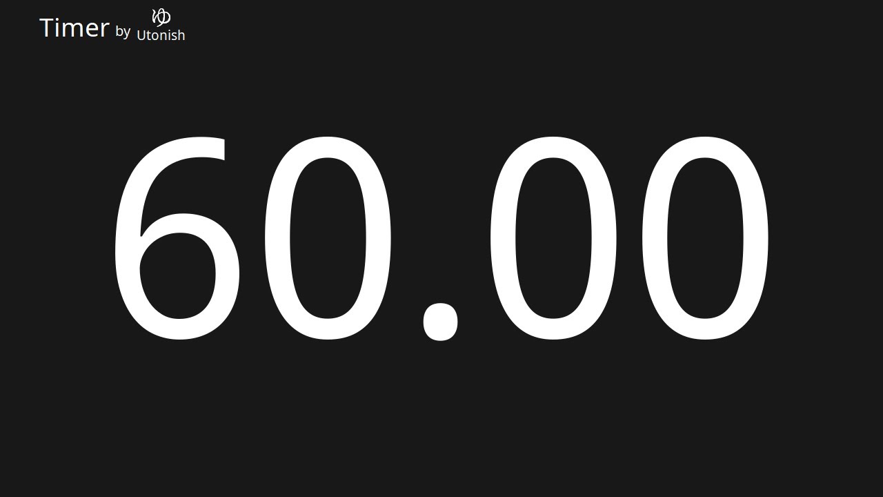 60 Second Countdown Timer - YouTube