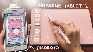 Pen tablet for android phone || HUION Pink Inspiroy 2: Unboxing + Digital Note taking