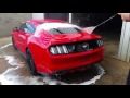 Cleaning a 2016 Ford Mustang GT