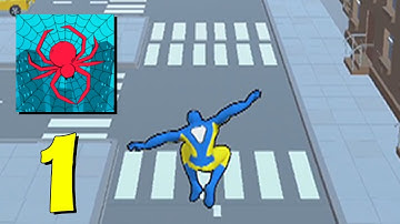 Spider Hero: Super Heroes Rope - Gameplay Walkthrough Android, IOS Part 1