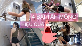 4 BÀI TẬP TĂNG KÍCH THƯỚC VÒNG 3 ♡