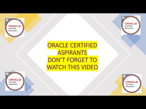 ORACLE CERTIFIED ASPIRANTS DON’T FORGET TO WATCH THIS VIDEO | Certview | Acclaim | certificate