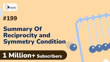 Summary Of Reciprocity and Symmetry Condition For All Parameters | Two Port Network Analysis in EXTC