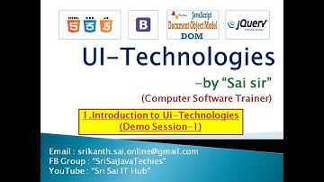 1. Introduction to Ui-Technologies (Demo Session-1)