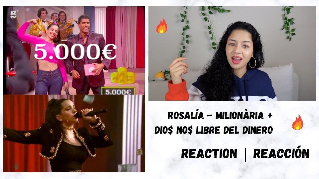 ROSALÍA - F*cking Money Man (Milionària + Dio$ No$ Libre Del Dinero) - REACTION | REACCIÓN