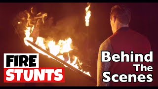 Behind The Scenes of Fire Stunts | #Shorts