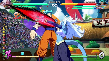 DRAGON BALL FighterZ - Android 21 - 7777 Damage Combo - Corner, Beam Assist, 4 Bars