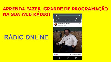 APRENDA AGENDAR PROGRAMAS  E PROGRAMETES NA WEB RÁDIO!