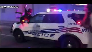 Detroit police clash with protesters