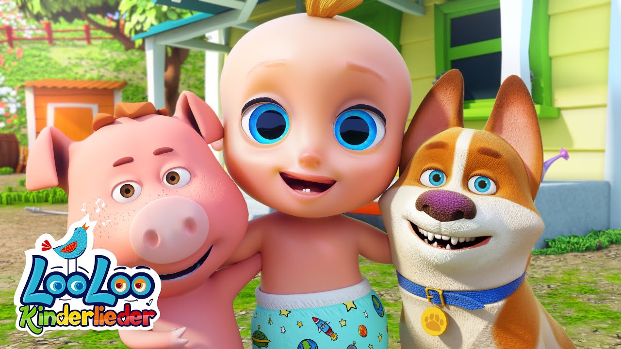 Tiergeräusche für Kinder – Lustiges Lied über Tiere | LooLoo Kids Kinderlieder