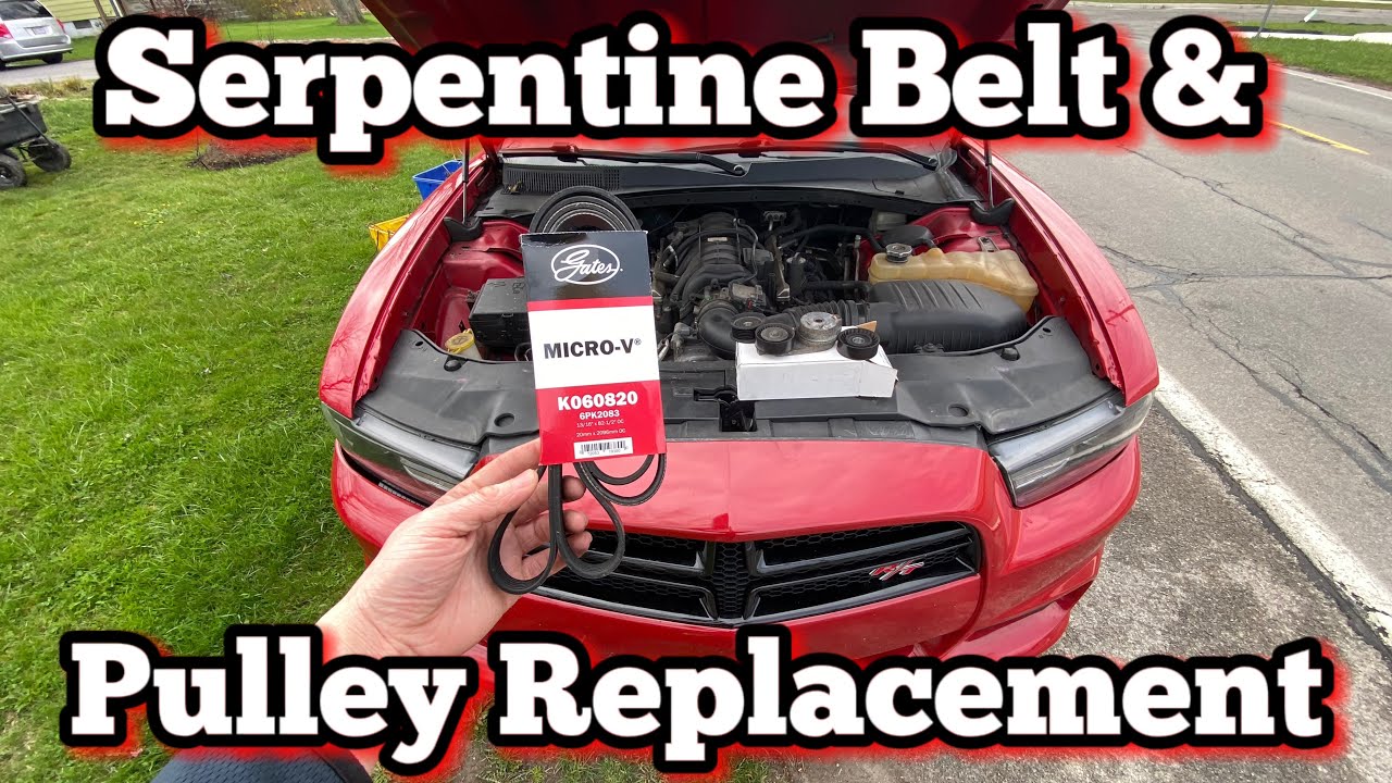 HOW TO CHANGE YOUR SERPENTINE BELT, IDLER PULLEYS, AND TENSIONER ON