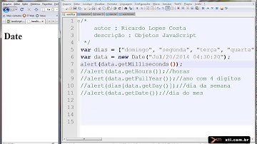 Universidade XTI - JavaScript - 30 - Objeto Date