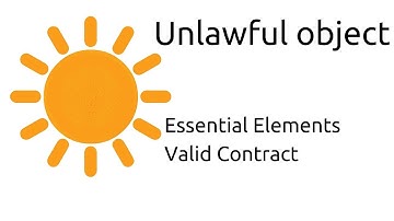 Unlawful object  | Other Essential Elements of a Valid Contract | CA CPT | CS & CMA Foundation