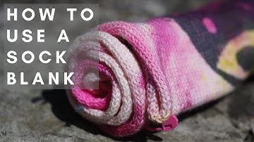 How to knit or crochet from a sock blank