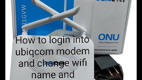 How to change wifi name and password#login into ubiqcom onu configration wifi name kese change kare