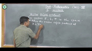 XII.Sci (Math) || Topic: Vectors || By Prof. Waybase Sachin