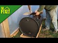 Creating A Compost Tumbler From a Food Grade 55 Gallon Drum/Barrel | The Fixit Shed